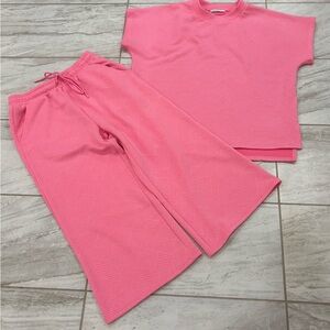 SEE AND BE SEEN Baby Pink Matching Set Size Large